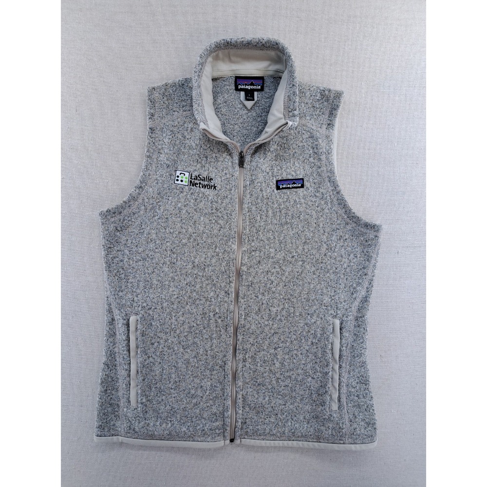 Patagonia Vest Womens Large Gray Better Sweater Full Zip Heather Outdoor